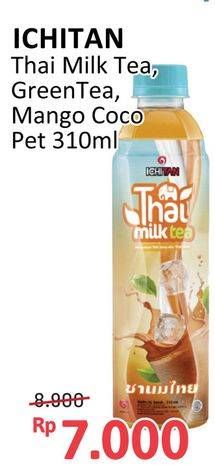 Promo Harga Ichitan Thai Drink Milk Tea, Milk Green Tea, Mango Coconut 310 ml - Alfamidi