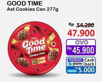 Promo Harga Good Time Chocochips Assorted Cookies Tin 277 gr - Alfamart