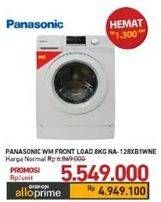 Promo Harga Panasonic NA-128XB1WNE/LNE Mesin Cuci  - Carrefour