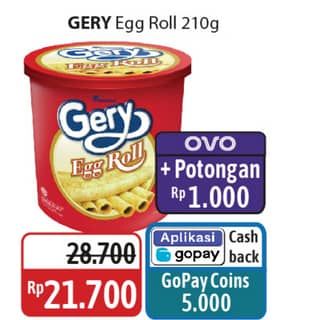 Promo Harga Gery Egg Roll 210 gr - Alfamidi