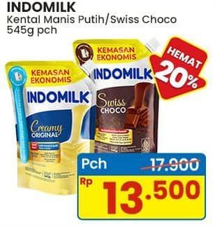 Promo Harga Indomilk Susu Kental Manis Plain, Cokelat 545 gr - Indomaret