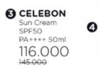 Promo Harga Celebon Body Brightening Tone-Up SUn Cream SPF50 ++++ 50 ml - Watsons