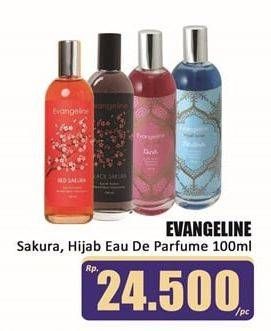 Promo Harga EVANGELINE Sakura, Hijab Eau de Parfume 100 mL  - Hari Hari