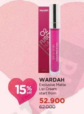 Promo Harga WARDAH Exclusive Matte Lip Cream  - Watsons