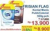 Promo Harga FRISIAN FLAG Susu Kental Manis Cokelat, Putih 560 gr - Indomaret