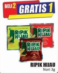 Promo Harga RIPIK HIJAU Nori 3 gr - Hari Hari