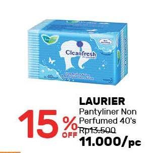 Promo Harga Laurier Pantyliner Cleanfresh NonPerfumed 40 pcs - Guardian