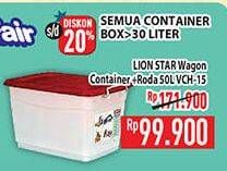 Promo Harga LION STAR Wagon Container VC-15 VCH-15  - Hypermart