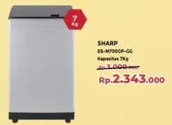 Promo Harga Sharp ES-M7000P-GG 7kg Megamouth Series  - Yogya