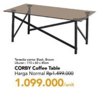 Promo Harga Corby Coffee Table  - Carrefour