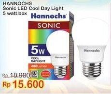 Promo Harga HANNOCHS Sonic LED 5 Watt  - Indomaret