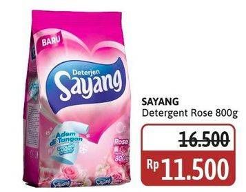 Promo Harga Sayang Detergent Powder Rose 800 gr - Alfamidi