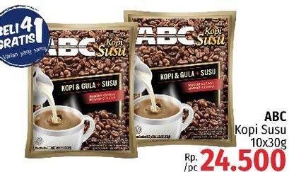 Promo Harga ABC Kopi Susu per 10 sachet 31 gr - LotteMart