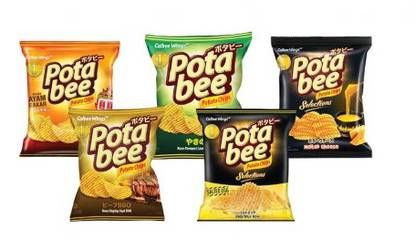 Promo Harga POTABEE Snack Potato Chips Melted Cheese, Ayam Bakar, Salted Egg, BBQ Beef, Grilled Seaweed 57 gr - Carrefour