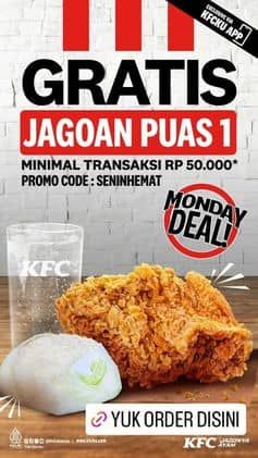 Promo Harga Gratis Jagoan Puas 1  - KFC