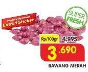 Promo Harga Bawang Merah per 100 gr - Superindo