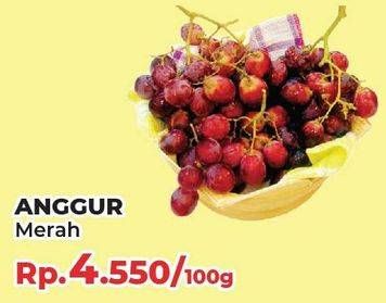 Promo Harga Anggur Merah per 100 gr - Yogya