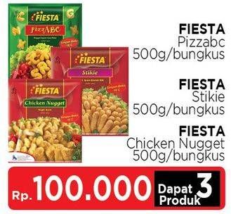 Promo Harga Fiesta Pizzabc + Stikie + Chicken Nugget  - LotteMart