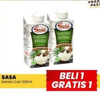 Promo Harga Sasa Santan Cair 200 ml - Yogya