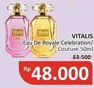 Promo Harga VITALIS Eau De Toilette Royale Celebration, Couture 50 ml - Alfamidi