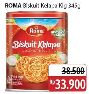 Promo Harga Roma Biskuit Kelapa 345 gr - Alfamidi