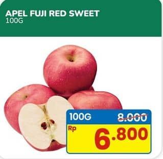 Promo Harga Apel Fuji Red Sweet per 100 gr - Indomaret