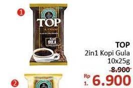 Promo Harga Top Coffee Kopi per 10 sachet 25 gr - Alfamidi