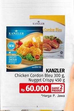 Promo Harga KANZLER Chicken Nugget 450gr + Chicken Cordon Bleu 300gr  - LotteMart