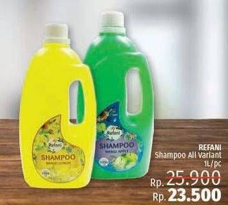Promo Harga REFANI Shampoo All Variants 1 ltr - LotteMart