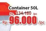 Promo Harga Lion Star Wagon Container 50L, 50lt 50000 ml - Hari Hari