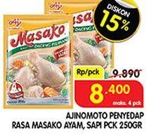 Promo Harga AJINOMOTO Penyedap Rasa Masako Ayam, Sapi 250 gr - Superindo