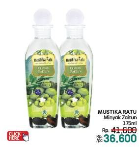 Promo Harga Mustika Ratu Minyak Zaitun 175 ml - LotteMart