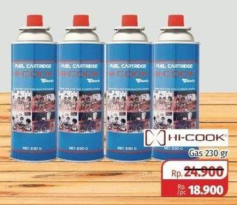 Promo Harga HICOOK Tabung Gas (Gas Cartridge) 230 gr - Lotte Grosir