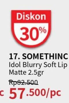 Promo Harga Somethinc Idol Blurry Soft Lip Matte  - Guardian