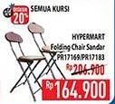 Promo Harga Hypermart Folding Chair Standar   - Hypermart