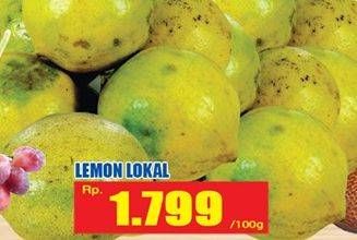 Promo Harga Jeruk Lemon Lokal per 100 gr - Hari Hari