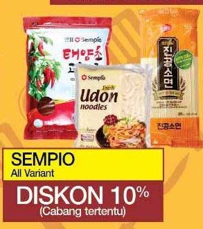 Promo Harga SEMPIO Wheat Noodles Soft & Thin All Variants  - Yogya
