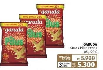 Promo Harga Garuda Snack Pilus Pedas 95 gr - Lotte Grosir