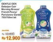 Promo Harga Gentle Gen Deterjen Morning Breeze, French Peony, Parisienne Garden 750 ml - Indomaret