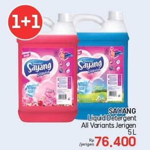 Promo Harga Sayang Liquid Detergent All Variants 5000 ml - LotteMart