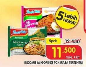 Promo Harga INDOMIE Mi Goreng per 5 pcs - Superindo