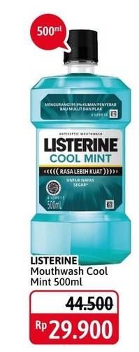 Promo Harga LISTERINE Mouthwash Antiseptic Cool Mint 500 ml - Alfamidi