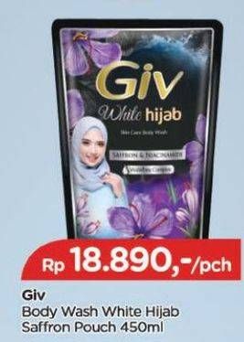 Promo Harga GIV Hijab Body Wash Saffron Niacinamide 450 ml - TIP TOP