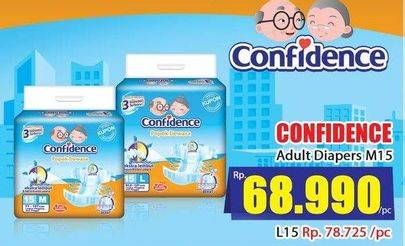Promo Harga CONFIDENCE Adult Diapers Perekat M15  - Hari Hari