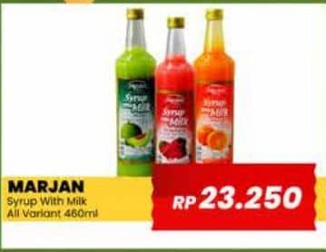 Promo Harga Marjan Syrup with Milk All Variants 460 ml - Yogya