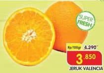 Jeruk Valencia per 100 gr Diskon 10%, Harga Promo Rp3.850, Harga Normal Rp4.290