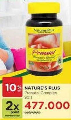 Promo Harga NATURES PLUS Prenatal 90 pcs - Watsons