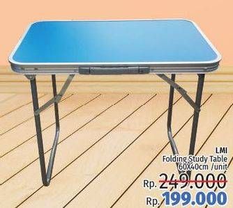 Promo Harga LMI Folding Study Table 60 X 40cm  - LotteMart