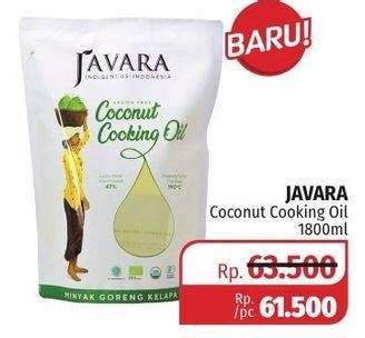 Promo Harga JAVARA Coconut Cooking Oil 1800 ml - Lotte Grosir
