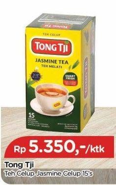 Promo Harga Tong Tji Teh Celup Jasmine Tanpa Amplop per 15 pcs 2 gr - TIP TOP